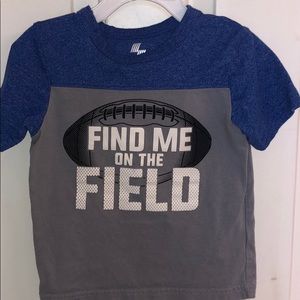 Toddler Boys, Childrens Place, Gray & Blue t-shirt